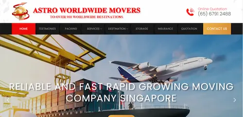 Astro Worldwide Movers - Furniture Movers Singapore